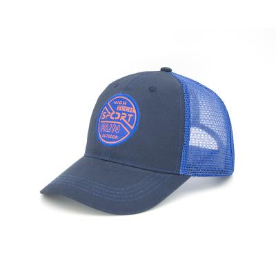 China JOINT Custom Cheap Logo Woven Patch Trucker Hat Cap Mesh Trucker Hat Men for sale