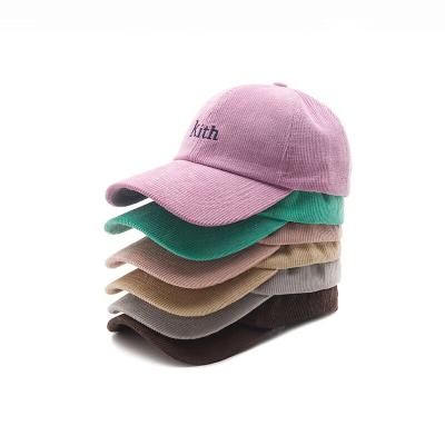 China Wholesale Vintage JOINT Men's Hat Women's Custom Corduroy Unstructured Dad Hats for sale