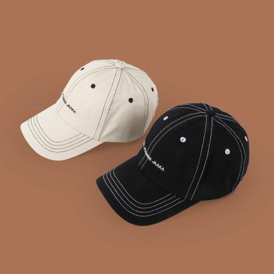 China Wholesale Embroidered 6 Panel Fashion COMMON Design Baseball Cap Dad Hat Custom Embroidery for sale