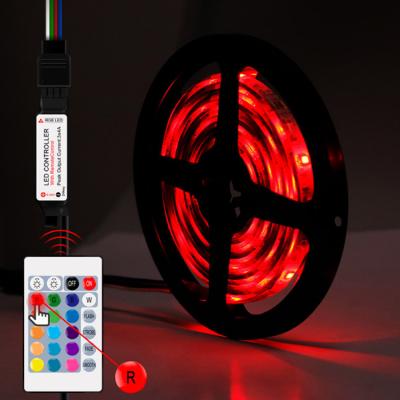 China Television Chasing 24 Keys RGB LED Strip Light USB SMD 2835 Flexible Waterproof Back Lights Remote Control TV for TV Background Light for sale