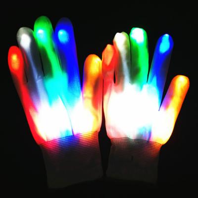 China Hot Selling Led Glove Multicolor Glowing Flashing Led Glove Light Up LED Party Gloves For Halloween Kids Toys Christmas 2421 for sale