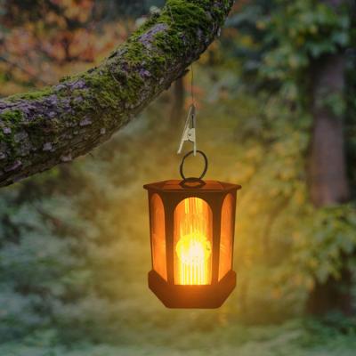 China Garden Yard Lamp Retro Flame Post Solar Post Landscape Wall Light Solar Outdoor Lawn Decoration for sale