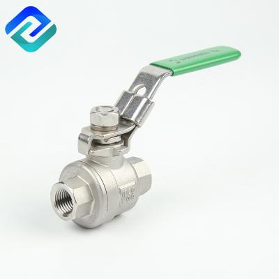 China General 2 Pieces Ball Valve 1/2 Inch Investment Casting Stainless Steel Used For Machinery for sale