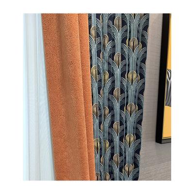 China Best Blackout Factory Price New Soft Tulle Hotel Pure Korean Style Blackout Curtain Lace Floor Ready Made Curtains for sale