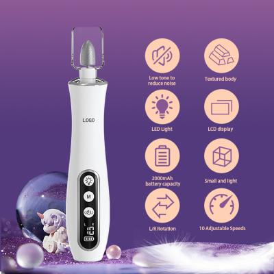 China Manicure Pedicure Set USB Charging LED Display 10 Level Speed Low Noise Electric Nail Drill for sale