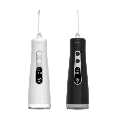 China Oral Irrigator Dental Care 350ml Tank LED Display Rechargeable USB Portable Water Flosser for sale