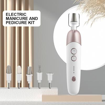 Cina Portable Nail Grinder Machine USB Rechargeable Pedicure Nail File Set Electric Nail Drill in vendita