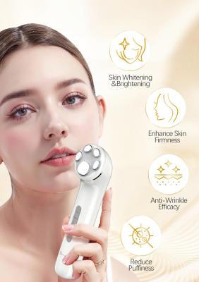 China MICROCURRENT WRINKLE REMOVER CARE ems Skin Lifting Device Facial Beauty Skin Tightening Anti-aging Led Light Photon Therapy Machine Face Massager for sale