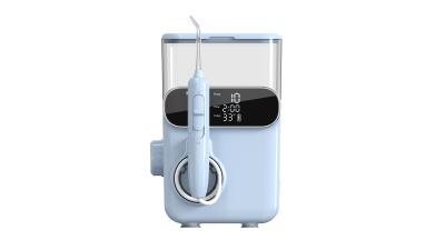 China Oral Irrigator 1000ml UV Disinfection Dental Washing Machine Display Screen Cordless Water Flosser with Toothbrush for sale