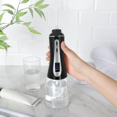 China Agua Irrigator oral recargable de la exhibición de OLED para la prenda impermeable de los dientes 350ml IPX7 en venta