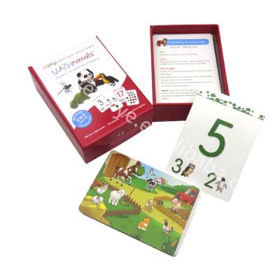 China Promotional Gift Custom Printing Preschool Learning Card Game For Kids for sale