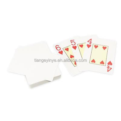 China Custom High Quality Entertaiment Playing Cards Blank Back No Printing PVC Plastic Waterproof Playing Cards for sale