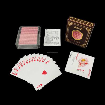 China Plastic Custom Printing Recycle Waterproof Plastic Playing Cards With Clear Case for sale