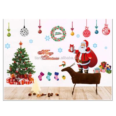 China Cartoon Sticker Merry Christmas Wall Sticker , Decoration Christmas Wall Sticker for sale