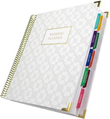 China Recyclable Custom Diary Notebook Wedding Planner for sale