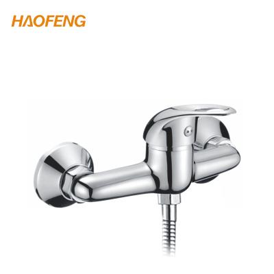 China Without Slide Bar Economic Shower Mixer Brass bbathroom Modern Wall Mounted Bath Faucets for sale