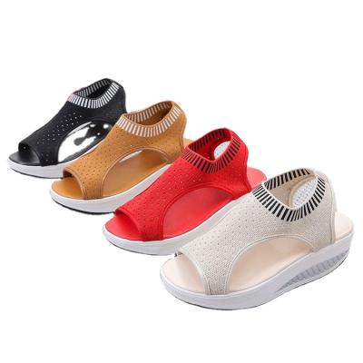 China 2022 Summer Fashion Women's Sandals Large Size Cavity Trend Shoes Thick Bottom Sandal for sale