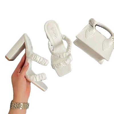 China Other Transparent Jelly Women's Sandals Deep Heel Summer Outdoor Snake Slippers Leather Shoes for sale