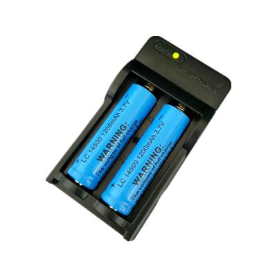 China Fast Charging Wonder 14500 Li-ion Battery Charger With 2 Slots Rechargeable Lithium Battery Wall Charger for sale