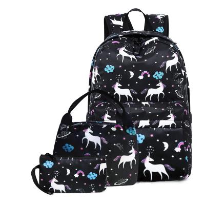 China Waterproof Women's Bookbag Woman 3 In 1 Unisex Backpack Bag Ser Youth Backpack 2021 for sale