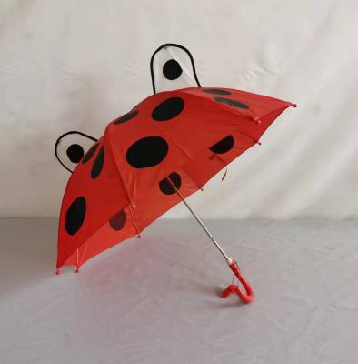 China Cheap Custom Animal Umbrella J Handle Kids Child Cartoon Printing Manual Open Straight Stick Umbrella Light Weight for sale