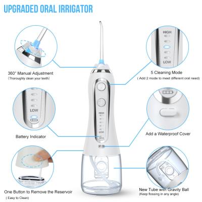 China Car Deep Clean Travel Teeth Seal Dental Oral Irrigator Kit Portable Water Flosser Tooth Cleaner for sale