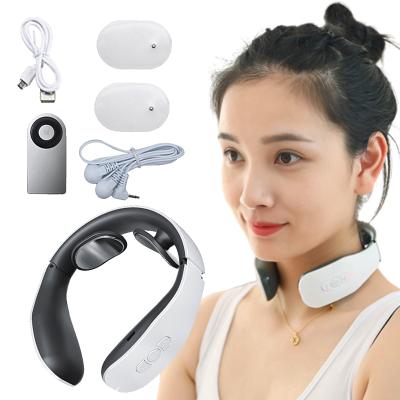 China Adjustable Electric Back Speed ​​Neck Massager Pulse 6 Modes Operate Control Pain Relief Tool Health Care Relaxation Far Infrared Heating Machine for sale