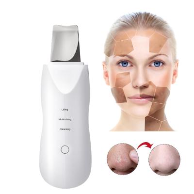 China Ultrasonic Spatula Device Blackhead Face Scrubber Drioshipping Skin Deep Cleansing Mini Comedone Pore Cleanser Exfoliator Deep Cleansing for sale