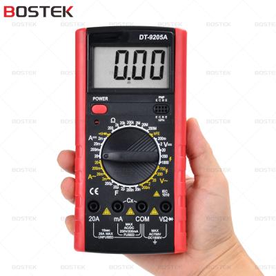 China Bostek DT9205A Digital 1000V Multi Function Current Test 2000 Counts Multimeters for sale