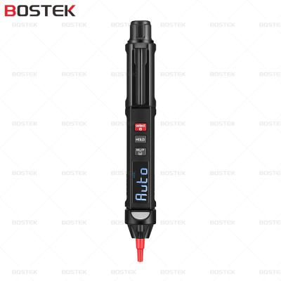 China BOSTEK Mini Pen Flashlight Multimeter Non Contact Voltage Live Naught Wire Line Test Digital Multimeter for sale