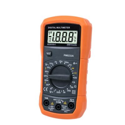 China PM8233A High Accuracy Dual Multimeter Digital Fuse Protection Meter Peakmeter Multimeter PM8233A Voltage Tester for sale