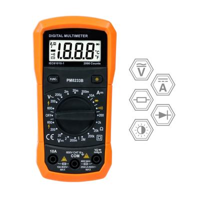 China Data Stand PM8233B High Precision Digital Multimeter LCD Display High Insulation Peakmeter Multimeter for sale