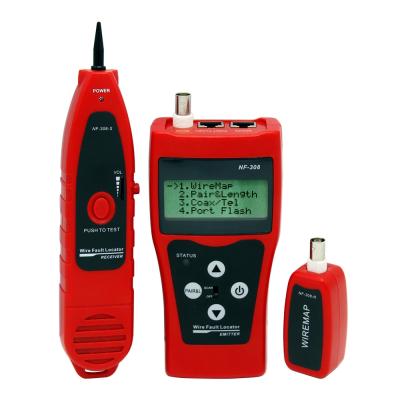 China Portflash Function BOSTEK NF-308 Telephone Wiring Lan Cable Fault Locator Network Electrical Tester for RJ45, RJ11, BNC, USB Cable for sale