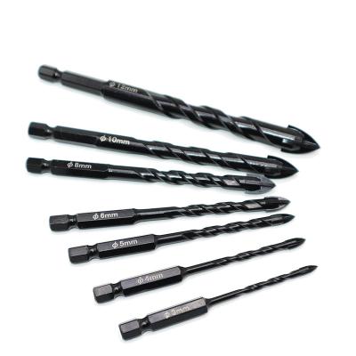 China Multifunction Quick Change Hex Shank Metal Masonry Ceramic Tile Tilt Hole Carbide Drill Bit for Glass for sale