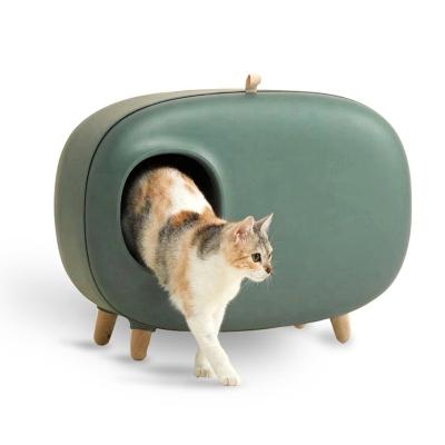 China Amaz Large Clean Pet Space Wholesale Clean Pet Cat Toilet Litter Box Viable Hot Selling Luxury Box With Good Quality for sale