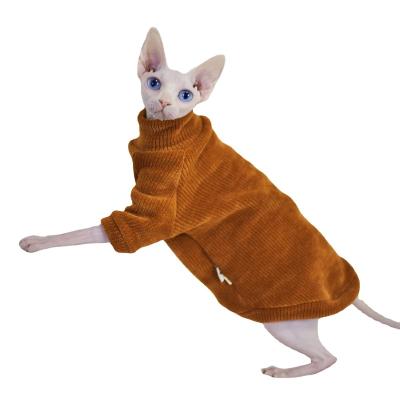 China Wholesale gothic hairless German cat summer cat sphinx pet loli velvet chenille thin section viable clothes for sale