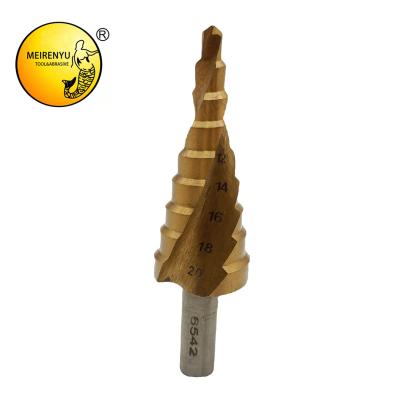 China Low Price 6542 Sheet Steel Drilling Machine--High Speed ​​Steel Taper Spiral Groove Step Drill Bits for sale