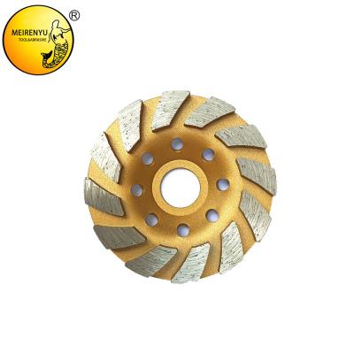 China Material Cutting 8 Holes Stone Cutting Disc Solid Concrete Diamond Grinding Wheel for sale