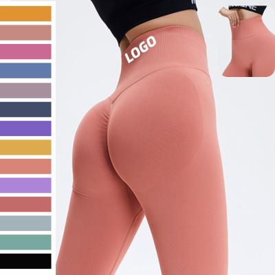 China Breathable Women Leggings Push Up Sport Fitness Running Yoga Pants Energy Leggings Naked feeling Gym Seamless Yoga High Waist Leggings for sale