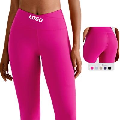 China Breathable Hot High Quality Custom Logo Sportswear Multicolor Softest Fitness Workout Sportswear Wholesale Tight Fashion Yoga Pants for sale