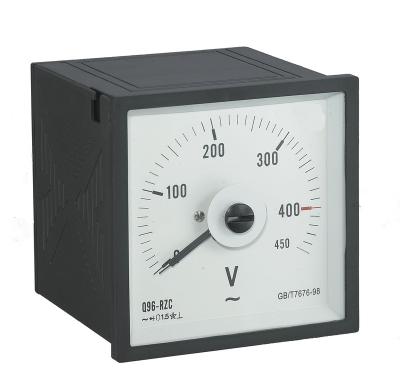 China ABS+Transparent Glass Coil Movable Structure 96*96mm Analog Voltmeter With CCS Certificate for sale