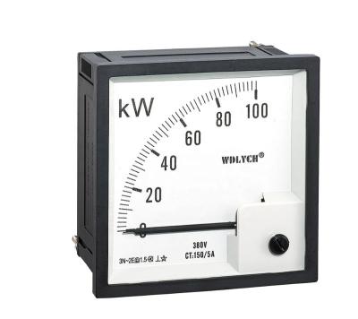 China 3P4W Unbalanced Square Type Analog Load Power Meter WDZ72-W for sale