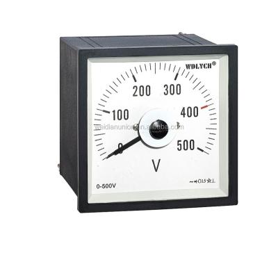 China Plastic Shell Housing 72*72mm ABS Movable Coil Structure Analog Voltmeter In Standard for sale