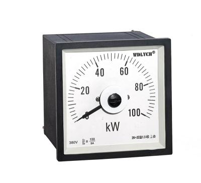 China Round 3P4W Type Reactive Analog Power Meter With 0.8-3000KW WDG72-Var for sale