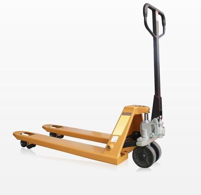 China User Friendly Manual Hydraulic Forklift Cart, Hand Pallet Trucks, Hand Wheelbarrows Platform Hand Carts for sale