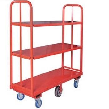 China Optional Shelves Slide On End PA Heavy Duty Hand Push Truck U-Boat Cart Cart for sale