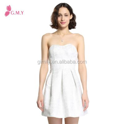 China Anti-static slim strapless dress for girls short prom dress/party dress/homecoming dress for sale