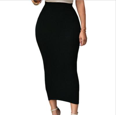 China 2020 Long Skirts Wholesale Breathable High Waisted Black Bodycon Maxi Skirt for sale