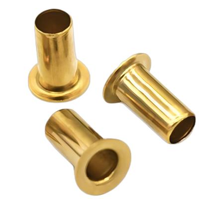 China Stainless steel Manufacturer Custom Cheap carton, steel brass iron zinc Deep Hole Tubular Rivets metal rivets flat head full Tubular rivets/ for sale