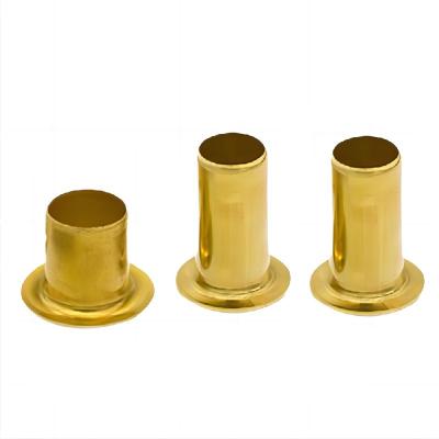 China Stainless steel manufacture Customized SS301 SS304, SS316 Stainless Steel brass zinc Hollow Rivet Semi-Tubular rivets flat head hollow rivets/ for sale